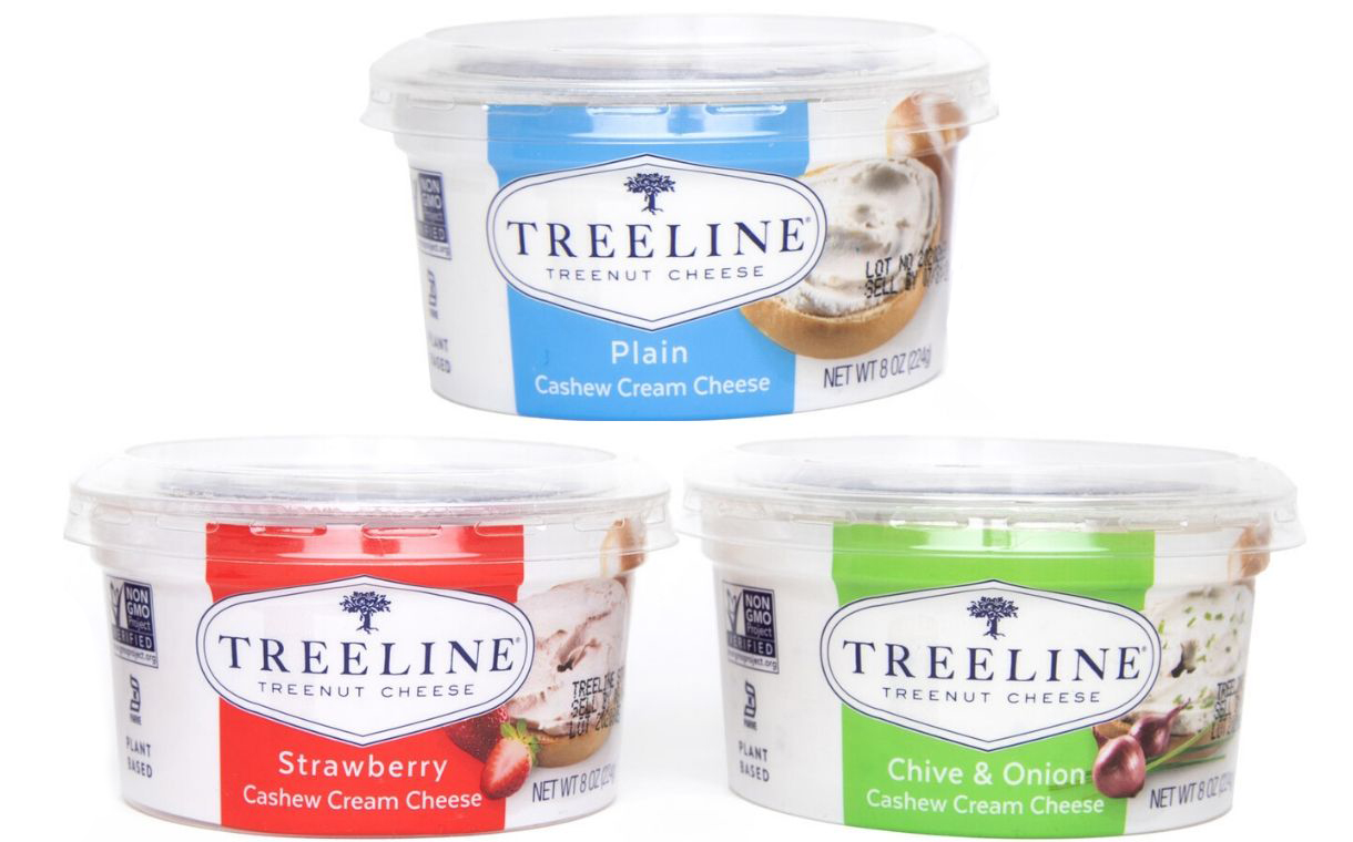 Treeline Cheese debuts range of cashew-based cream cheeses