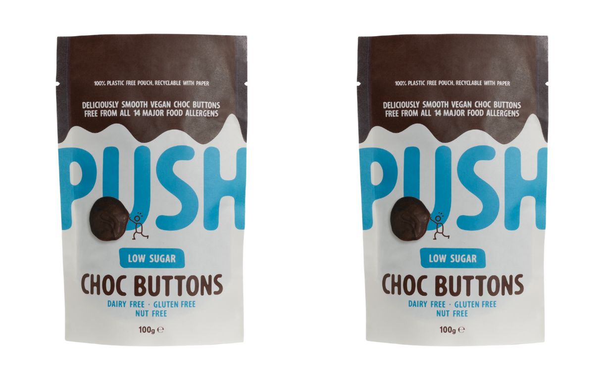 Vegan brand Push Chocolate unveils low-sugar buttons