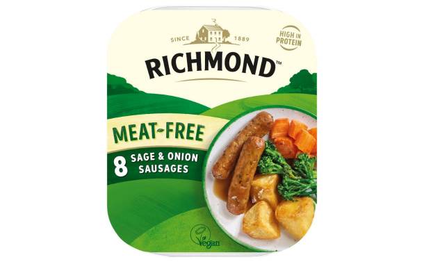 Richmond launches meat-free sage and onion sausages