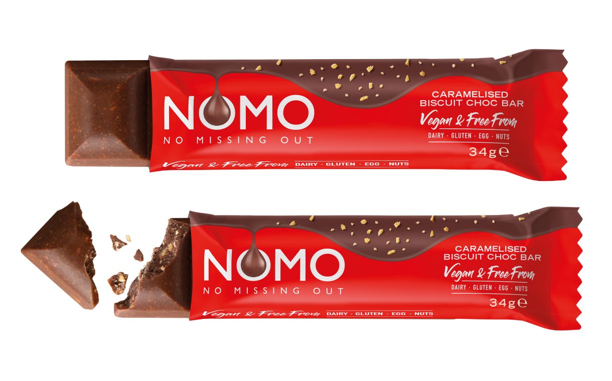 Nomo launches caramelised biscuit chocolate bar