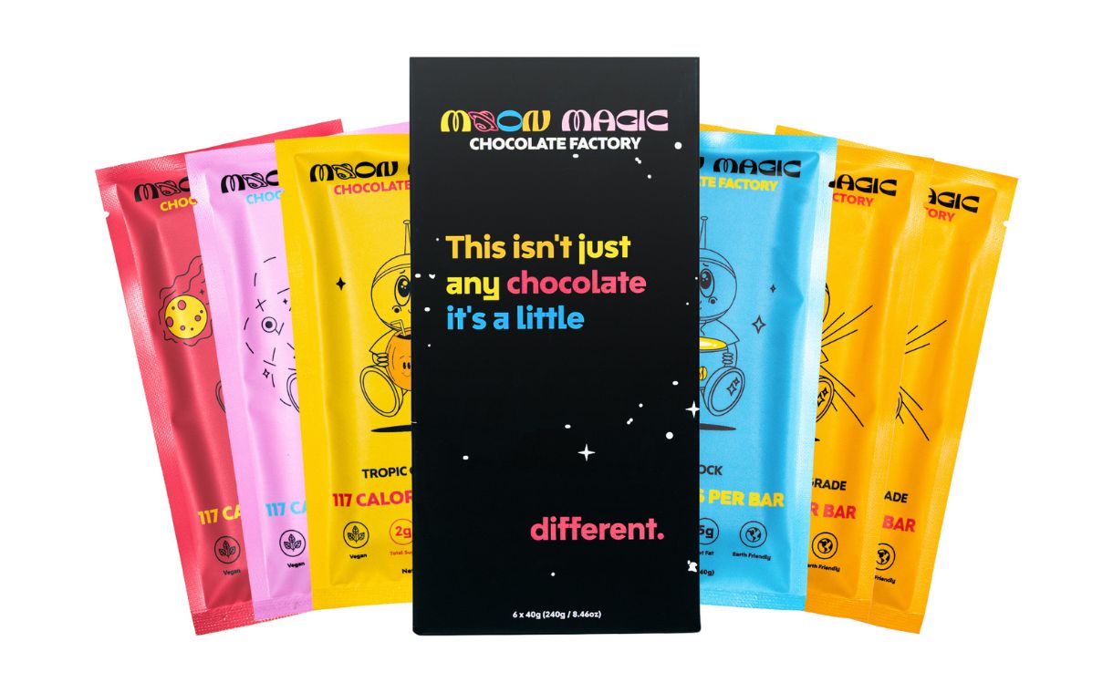 Moon Magic debuts low-calorie vegan chocolate line