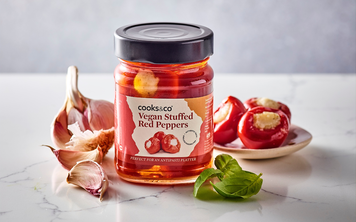 Cooks&Co debuts vegan stuffed peppers