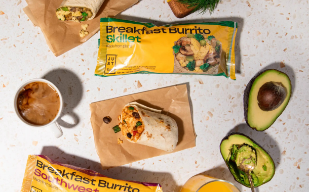 Just Egg launches plant-based breakfast burritos in the frozen food aisle